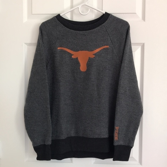 💖PINK Victorias Secret Collegiate Pullover University of Taxes - Picture 1 of 10